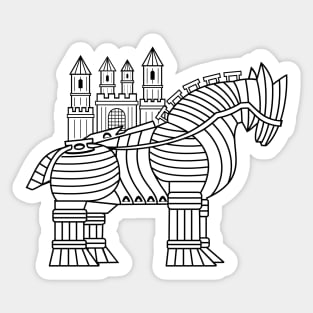 Troy Castle Sticker